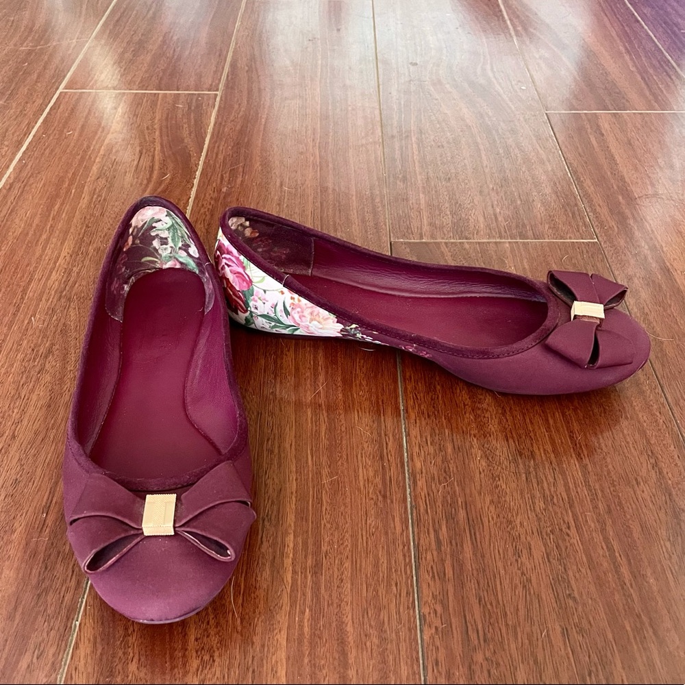 Ted Baker floral print Ballet Flats